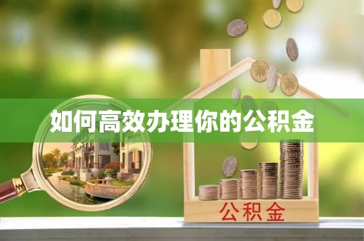岳阳楼如何高效办理你的公积金