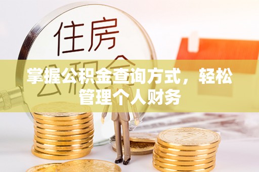 岳阳楼掌握公积金查询方式，轻松管理个人财务
